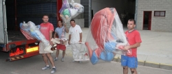 Les 'fogueres' de Burriana ya van camino de Alicante