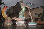 La lluvia causa problemas en las fallas de Burriana