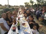 Multitudinaria cena de pa i porta fallera 