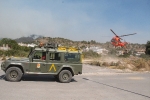 Los efectivos aéreos se incorporan a las tareas de extinción del incendio de Artana