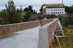 El riu Millars al seu pas per Vila-real i Almassora experimenta una gran crescuda de cabal degut a les pluges