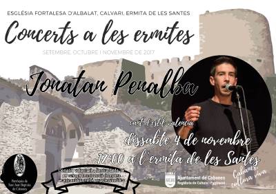 Cabanes conclou el cicle de les ermites amb un concert de Jonatan Penalba destinat a traure fons per finançar la restauració de la porta de les Santes