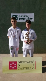 Diego Lopéz y Alex Catalán, campeones provinciales en 'frontó parelles'