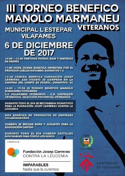 Vilafamés acoge el III Torneo Benéfico Manolo Marmaneu