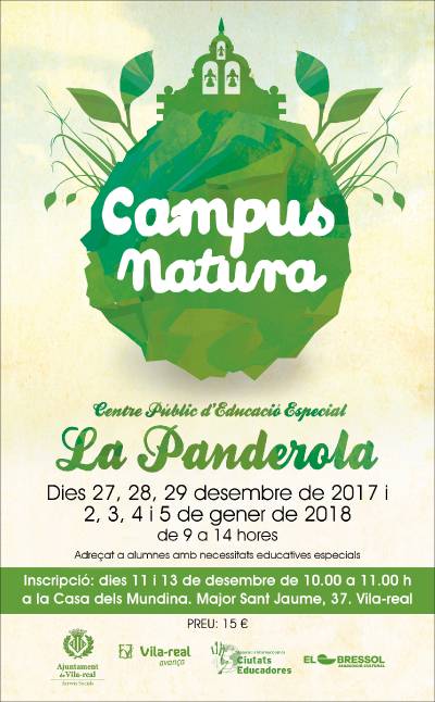 Vila-real fomenta la integració de xiquets amb capacitats diferents amb una nova edició del Campus Natura en Nadal