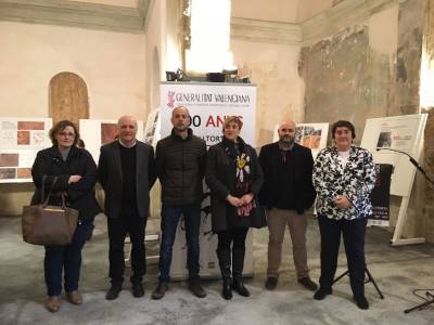 Les Coves de Vinromà inaugura l'exposició itinerant del centenari de la Valltorta