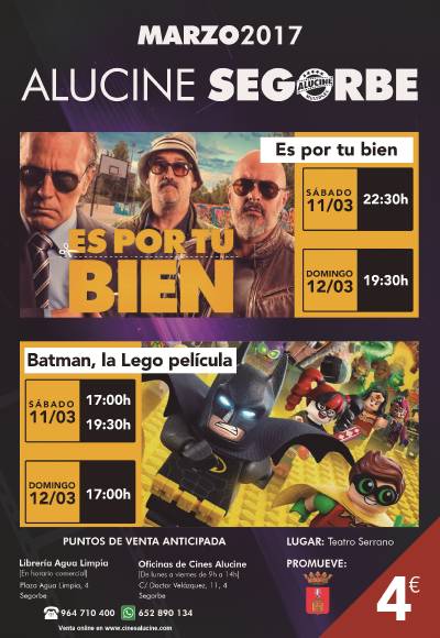 Dos películas de estreno en el Teatro Serrano