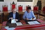 Morella signa el conveni de la nova oficina PROP amb el Conseller de Transparència de la Generalitat Valenciana