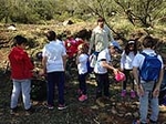 Els alumnes del CEIP Castro d?Alfondeguilla planten sureres en la Serra d?Espadà