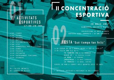 Almenara programa la II Concentració esportiva per al dissabte 20 de Maig