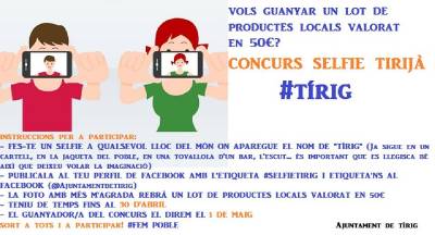 Tírig promou un concurs de selfis