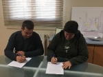 L'Ajuntament de Les Coves de Vinromà i la Unió Musical Covarxina signen el contracte de cessió d'ús de l'escorxador