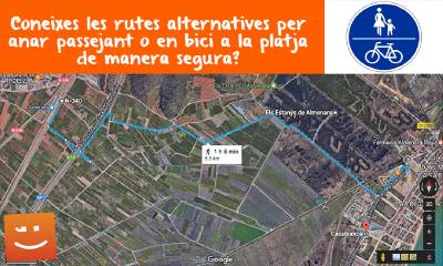 Compromís per Almenara assenyala una via verda i segura per baixar a la platja