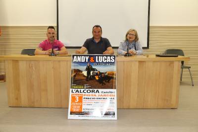 Concierto Solidario de Andy & Lucas el 3 de junio en l'Alcora