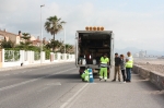 Almassora refuerza la señalización en el paseo Marítimo cuando se cumple un mes de la activación de la unidireccionalidad