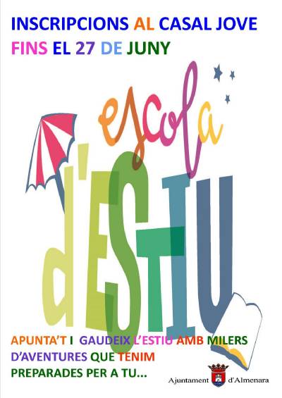 L'Escola d'Estiu d'Almenara estarà dedicada a el 'Viatge en el temps'
