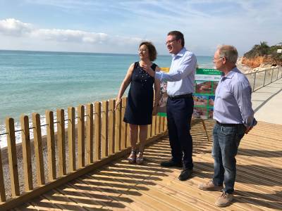 Barelles destaca que “las playas y la costa de Peñíscola y Benicarló han recuperado todo su esplendor y ahora están en estado óptimo para recibir a los turistas tras la inversión de 376.000 euros por el Gobierno de España”