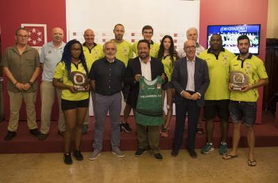 Moliner garantiza al Playas de Castellón la colaboración de la Diputación si le conceden la organización de la Copa de Europa