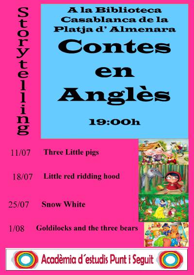 La biblioteca de la Platja Casablanca acollirà contacontes en anglès