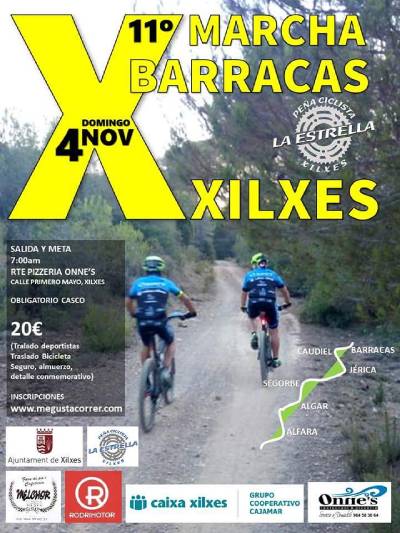 La XI Marcha Ciclista Barracas – Xilxes se celebrará el 4 de noviembre