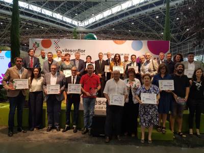Viles en Flor Comunitat Valenciana reconoce la labor de les Coves de Vinromà en favor de los espacios verdes urbanos