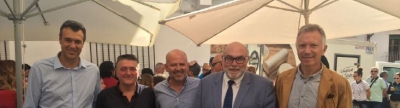 Miguel Sandalinas y Rodríguez Mulero inauguran la III Feria del queso artesano de Montanejos