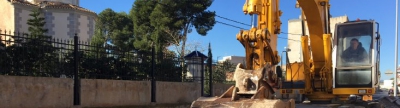Comencen les obres del carril bici a Cartonajes la Plana