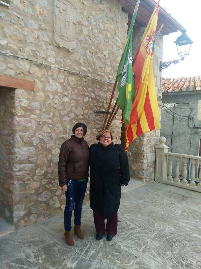 La vicesecretària d'acció política i territorial, del PSPV-PSOE en la província de Castelló, Ana Edo Gil, en Benafigos