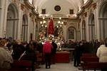 El Traslado de la imagen de Sant Blai abre oficialmente las fiestas en honor al Patrón de Borriana