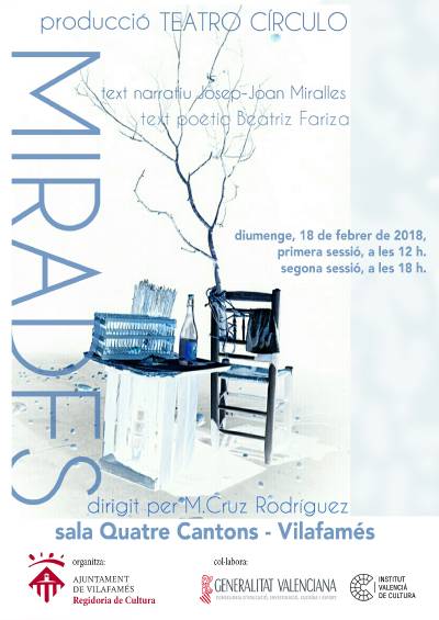 La obra teatral ‘Mirades’ se representa el próximo domingo en Vilafamés