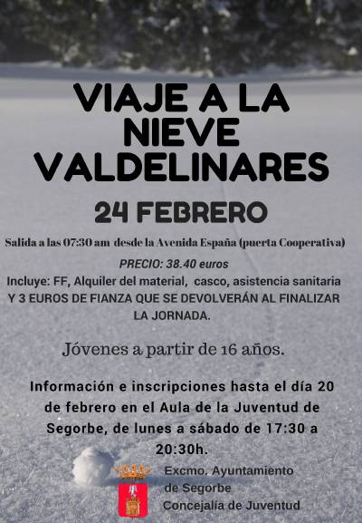 Un día en la nieve con la Concejalía de Juventud de Segorbe