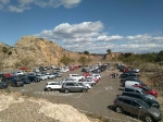 El paraje de Els Estanys d'Almenara se llena en el estreno del nuevo aparcamiento