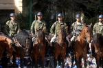 La Guardia Real congrega a miles de personas durante sus exhibiciones en Borriana