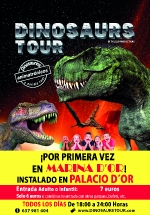 Dinosaurs Tour, la mayor exposición de dinosaurios animátrónicos llega a Marina d?Or