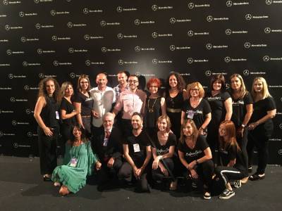 L'alcalde de Vila-real acompanya l'empresa vila-realenca Dolores Cortés en la Mercedes Fashion Week de Madrid
