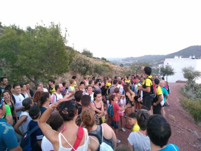 Más de 220 personas participan en la marcha nocturna de Almenara