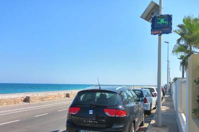 Almassora testa los radares pedagógicos en el distrito marítimo
