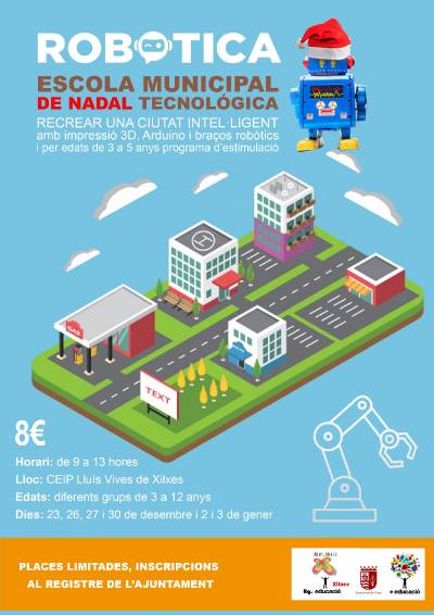 Xilxes obri les inscripcions per a una Escola de Nadal dedicada a la tecnologia que recrear una ciutat intelligent