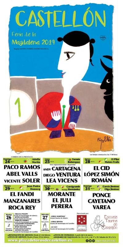 A la venta los abonos de la Feria de la Magdalena de Castellón 2019