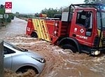 Fuertes lluvias obligan a actuar a los bomberos en Benicarló y Peñíscola