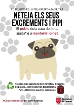 Campanya de conscienciació sobre mascotes i civisme a Cabanes