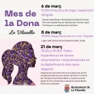 L'Ajuntament de La Vilavella organitza activitats d'oci i empresarials per commemorar el Mes de la Dona