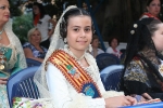 La reina fallera infantil participó en la ofrenda de Alicante.