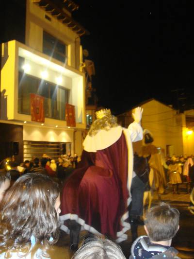 Los Reyes Magos inauguran el balc�n del Ayuntamiento