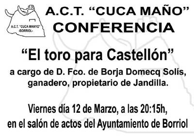 El propietario de la ganader�a Jandilla ofrecer� una conferencia este viernes