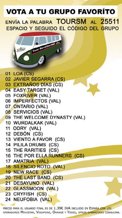 Apoya al grupo The Rarities Band en el Tour Revelaci�n 2010