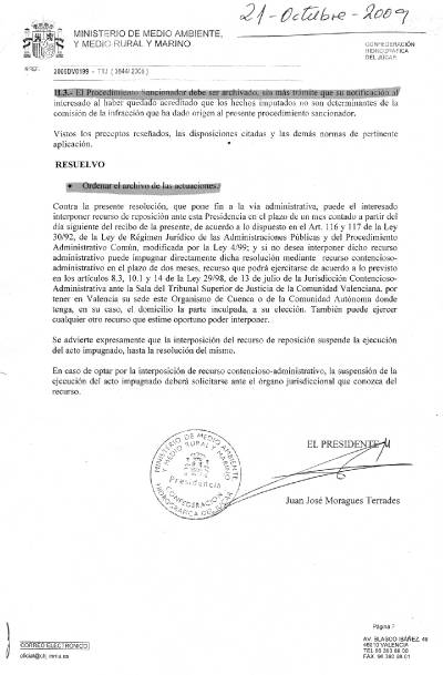 La CHJ exime de culpa a Onda por los lixiviados que surgieron de un antiguo vertedero