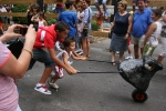 Los pequeños también participan de los toros