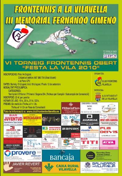 El mejor frontenis aterriza en la Vilavella