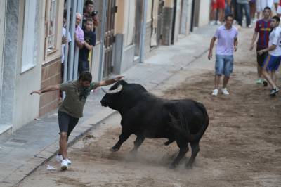 La lluvia obliga a aplazar hasta esta tarde los dos �ltimos toros de las fiestas de Sant Roc